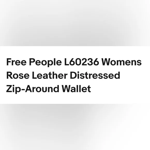 Free People Vegan Wallet Distressed - Picture 8 of 8